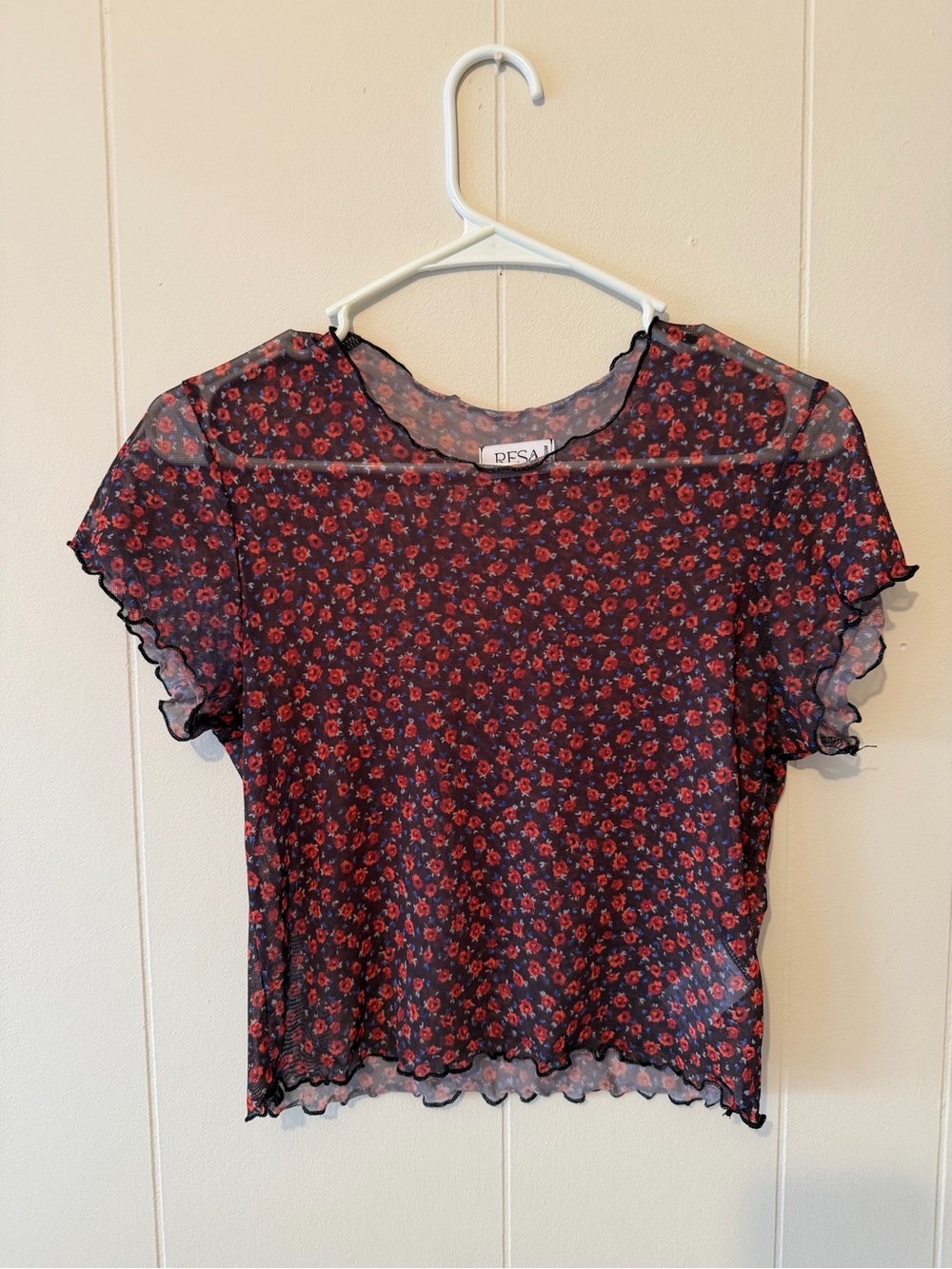 RESA cropped mesh baby tee